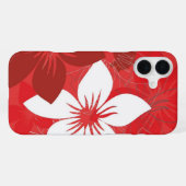 赤い花柄ケースメイト三星銀河ケース iPhoneケース (裏面横)