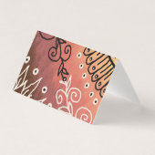 赤い花柄 (正面)