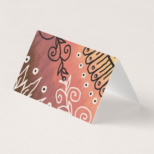 赤い花柄 (正面)