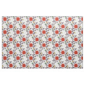 赤い花模様 |チノイスリースタイル ファブリック (ファットクウォーター)