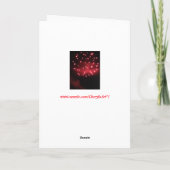 赤い花火の幸せな年賀状 シーズンカード (裏面)