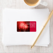 赤い花火 ラベル (インサイチュ)