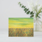 赤い花畑 ポストカード (スタンド正面)