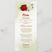 赤い花葉は結婚緑 メニュー (正面)