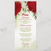 赤い花葉は結婚緑 メニュー (正面)