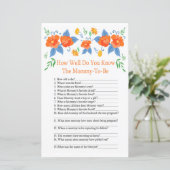 赤い花赤ちゃんシャワーゲームをどれだけ知っているか (スタンド正面)