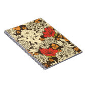 赤い花輝き:シームレスな輝き ノートブック (右側)