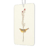 赤い花風呂に入るオードボンのフード付きウチドリ カーエアーフレッシュナー (左)