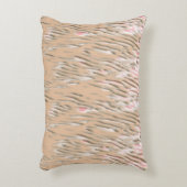 赤い花鮮やか柄ソフト アクセントクッション (正面(垂直))