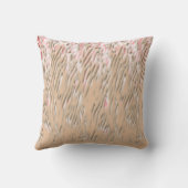 赤い花鮮やか柄ソフト クッション (裏面)