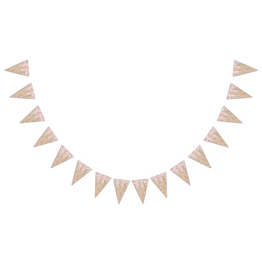 赤い花鮮やか柄ソフト バンティングフラッグ (全)