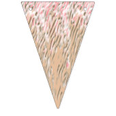 赤い花鮮やか柄ソフト バンティングフラッグ (第1の旗)