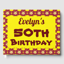 赤い花50th誕生日パーティー