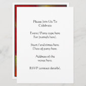 赤い花、けし。 招待状 (正面/裏面)