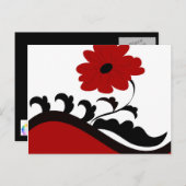 赤い花 – はがき (正面/裏面)