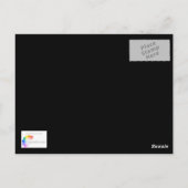 赤い花 – はがき (裏面)