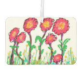 赤い花 カーエアーフレッシュナー (裏面)