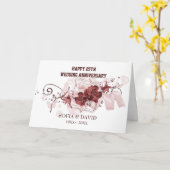 赤い花 カード (黄色い花)