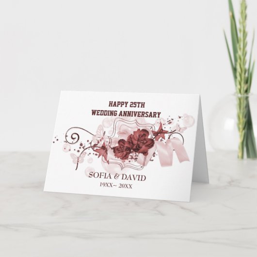 赤い花 カード (正面)