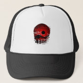 赤い花 キャップ (正面)