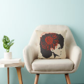 赤い花 クッション (椅子)