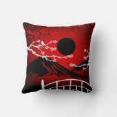 赤い花 クッション (裏面)