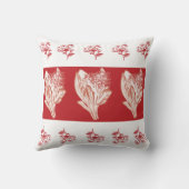 赤い花 クッション (裏面)