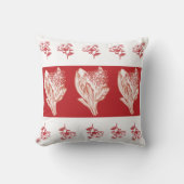 赤い花 クッション (正面)