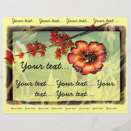 赤い花 チラシ (正面)