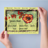 赤い花 チラシ (手)