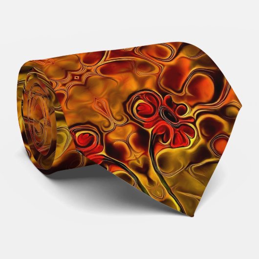 赤い花 ネクタイ (ロール)