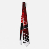 赤い花 ネクタイ (裏面)