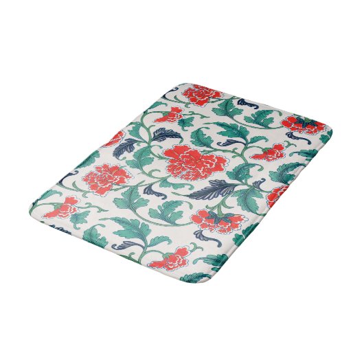 赤い花 バスマット (アングル)