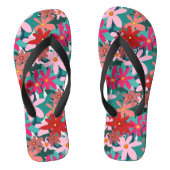 赤い花 ビーチサンダル (フットベッド)