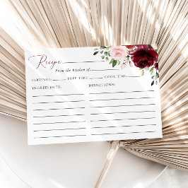 赤い花、ピンクの花、ブライダルシャワーレシピ