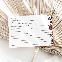 赤い花、ピンクの花、ブライダルシャワーレシピ