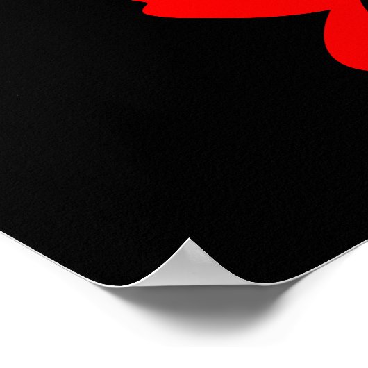 赤い花 ポスター (角)