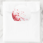 赤い花 ラウンドシール (バッグ)