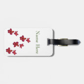 赤い花 ラゲッジタグ (裏面横)