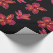 赤い花 ラッピングペーパー (角)