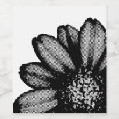 赤い花 ワインラベル (シングルラベル)
