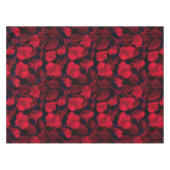 赤い花(黒) テーブルクロス (正面(横))