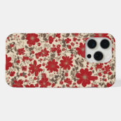 赤い花 iPhoneケース (裏面横)
