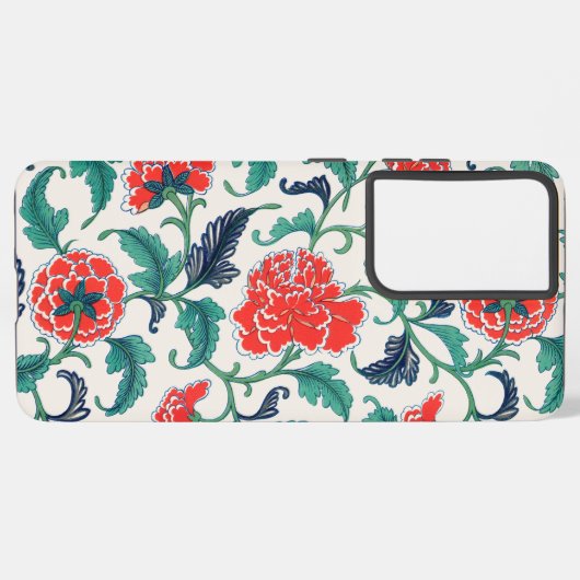 赤い花 SAMSUNG GALAXYケース (左側面)