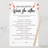 赤い花 | Would She Game |カスタマイズ可能