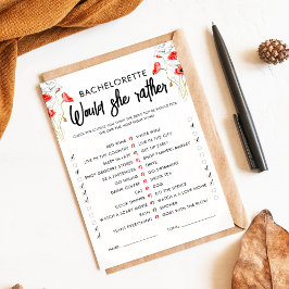 赤い花 | Would She Game |カスタマイズ可能