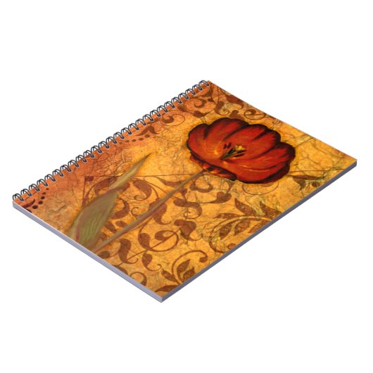 赤い花I ノートブック (左側)