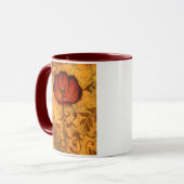 赤い花I マグカップ (正面左)