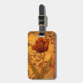 赤い花II ラゲッジタグ (正面縦)