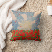 赤い花MoJo枕 クッション (ブランケット)